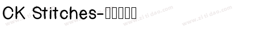 CK Stitches字体转换